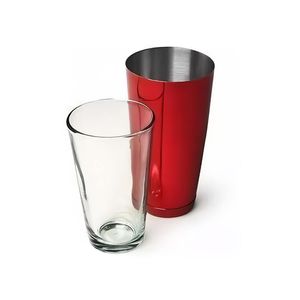 Coctelera Boston Color Rojo C/Vaso 800 Ml