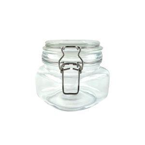 Frasco Hermetico Vidrio 500 Ml P/Encurtido C/Tapa Vidrio