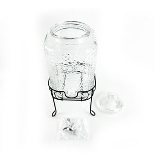 Dispensador De Vidrio Cuad. 6 Lt C/Rack