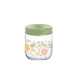 Frasco de Vidrio Decorado Botánico 425 ml