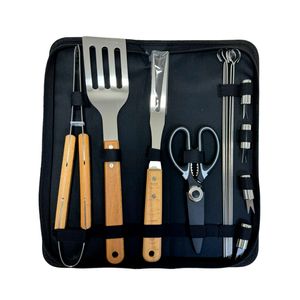Set de Utensilios Parilleros con Estuche 15 piezas