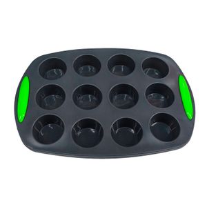 Molde para Muffins de Silicona 12 Agujeros (30x20.5x2.8 cm)