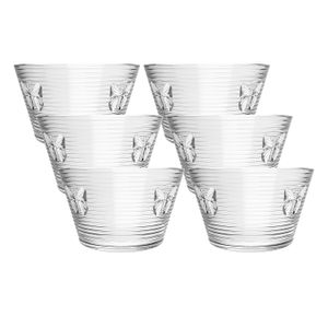Set de Dulceras de vidrio Mariposa 260 ml x6 piezas