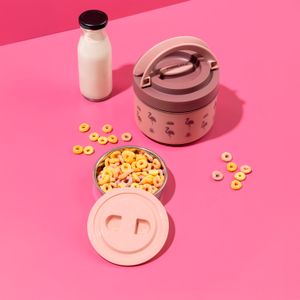 Táper Interior de Acero Inoxidable Kids Prime Rosado 600 ml