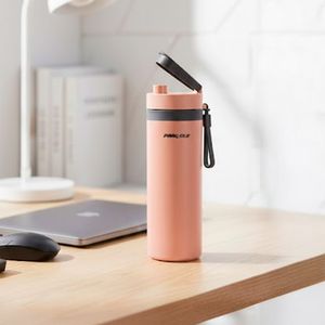 Tomatodo Interior de Acero Inoxidable Pixel Rosado 600 ml